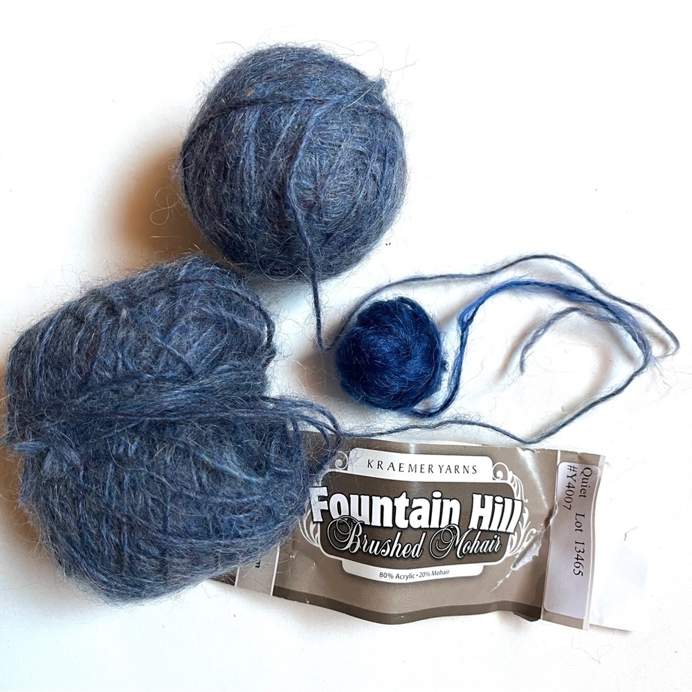 Fountain Hill Brushed Mohair - Deep Blue